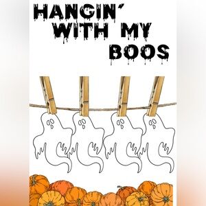 Ghost Clothesline Graphic digital image